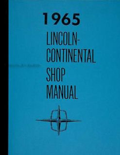 1965 Lincoln Continental Shop Manual 65 Repair Maintenance Service