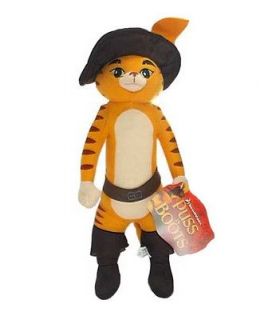 Puss in Boots Action Figure Cat with hat 14 Stuffed Doll Toy New W