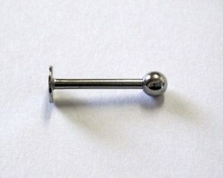 16g, 5/16in (8mm) Bar, Stainless Steel Labret Body Piercing Monroe 3mm