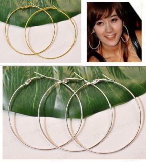 35/40/50/60/70/80/90MM (10/20pcs) Gold/Silver Plated Beading Hoop