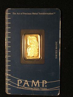 Gram PAMP SUISSE 999.9 FINE GOLD BAR