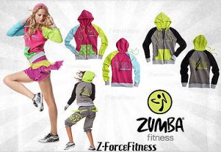 Zumba Fitness FLASH INSTRUCTOR Zip Up HOODIE JACKET ~ Pink ~ Workout