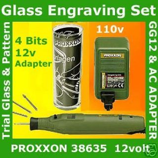 Proxxon 38635 glass metal engraving kit complete Rotary engraver