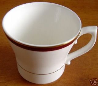 DUDSON BURGUNDY CUP with Gold Trim   Stoke on Trent   NEW   Made In