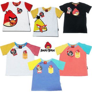 Angry Birds genuine★Angry Birds Kids T shirts★Size 5/7/9/11