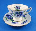 Pretty Blue Cornflower Hammersley Tea Cup and Saucer Se