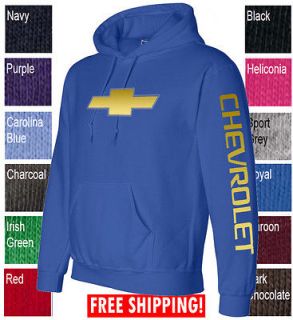 Chevy Hoodie hooded sweatshirt Gold Logo transformers S 5X color b