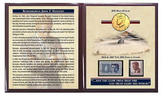 Remembering JFK 50th Anniversary Coin & Stamp Tribute Collection