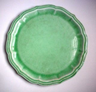 Rainbow Solid Green 8¼” Plate W.S. George 196 B