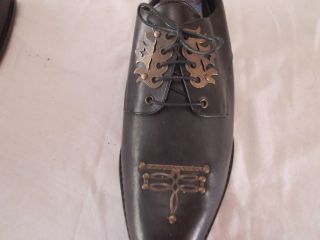 vtg Body Ice Spain Spanish leather Mariachi Oxford shoe brass hardware