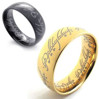 LORD OF THE RINGS LOTR UNISEX MENS WOMENS STAINLESS STEEL THE ONE RING