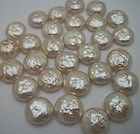 VTG Miriam Haskell glass baroque pearl cabochons 16mm a1c