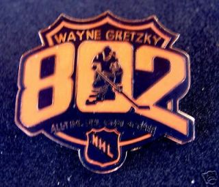 Wayne Gretzky All Time Goal Scorer 802 Pins