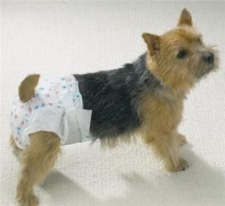 10 Pack Disposable female male DOG Diapers mini under 4 LB waist 7 12