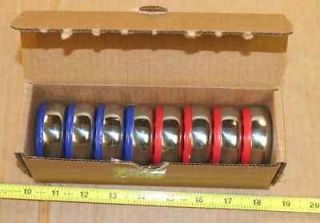 American shuffleboard new puck set   4 blue & 4 red   Made in the U.S