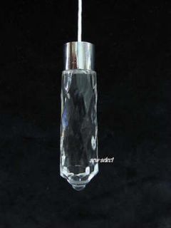 Glass light cord pull blind acorn glass effect acrylic + chrome trim