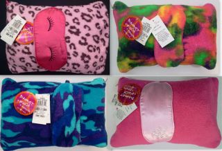  JJ Gifts 3 Piece Set Pouch with Blanket Throw with EyeMask NWT