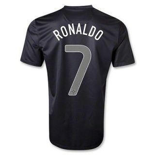 Nike Cristiano Ronaldo #7 Portugal Alternate Soccer Jersey 2013 Black