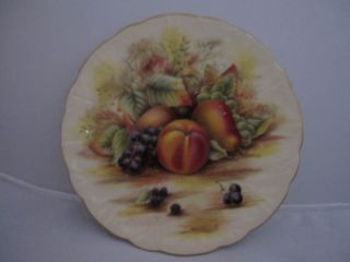 NEW AYNSLEY ORCHARD GOLD WALL PLATE CROCUS 8.25ENGLAND