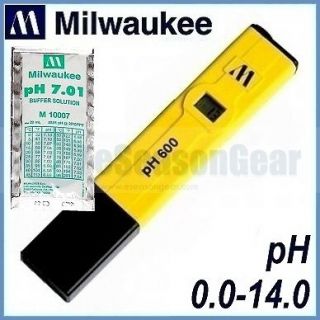 Milwaukee PH600 Digital pH Meter/Tester/P ocket/Pen/Hydr oponics/Pool