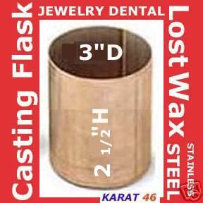 CASTING FLASK STAINLESS 3 x 2 1/2 CENTRIFUGAL LOST WAX