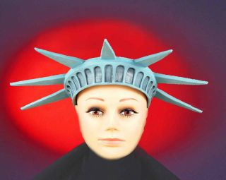 STATUE OF LIBERTY CROWN TIARA LADY LIBERTY COSTUME HAT CROWN RUBBER