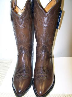NEW LUCCHESE T3099 ANTIQUE BROWN LONESTAR CALF COWBOY BOOT J RTOE MADE