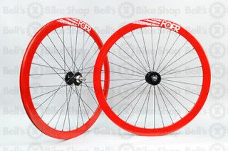 Foer RED Non Machined BLACK Radial Wheelset Somax Hubs