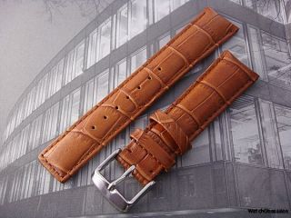 HONEY TAN GATOR STRAP & BUCKLE TO FIT an 18mm IWC WATCH