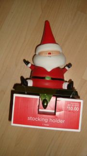 Santa Stocking Holder Holiday christmas heavy mantle