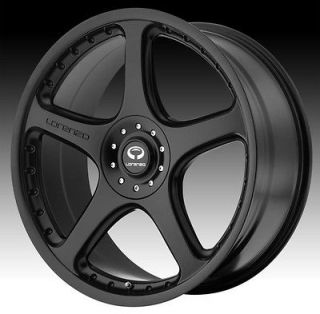 18 inch lorenzo WL028 black wheels rims 5x4.5 5x114.3 maxima altima