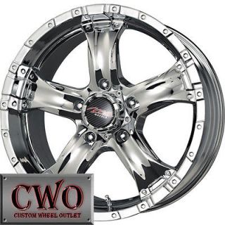 18 Chrome MB Chaos 5 Wheels Rims 5x150 5 Lug Toyota Tundra Squoia