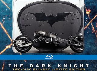 THE DARK KNIGHT on BLU RAY COMPLETE 2008 MOTORCYCLE GIFT BOX SET