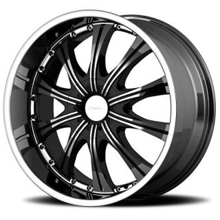 22 inch Diamo 30 karat black wheels rims 6x5.5 6x139.7