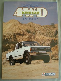 Datsun 4WD King Cab Pickup brochure Nov 1983