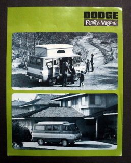 Dodge c 1960 1965 Travco Family Wagon RV Brochure
