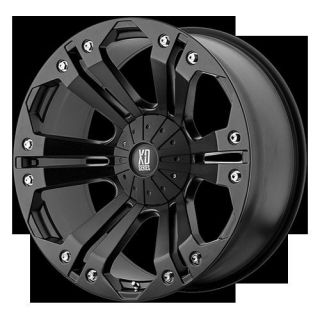 18 x 9 XD Monster Black Rims w 35x12 50x18 Toyo Open Country MT Tire
