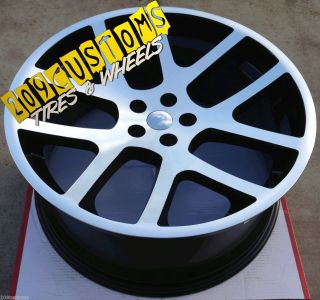  TIRES SRT 10 REPLICA WHEELS 5X115 STAGGERED MACHINED CHRYSLER 2011