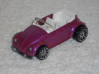 Hot Wheels 1 Loose 2007 Mystery Car VW Bug Convertible Purple w 10SPS
