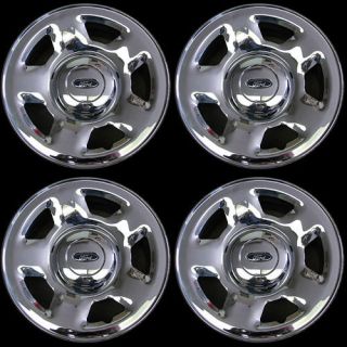 Slightly Used 2004 2008 Ford F150 17 Chrome Steel Wheels with Center