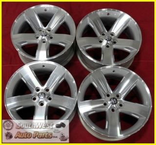 09 10 11 Dodge Challenger 18 Machined Silver Wheels Used Rims w
