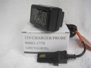 New Power Wheels 00801 1778 Gray Battery Charger Original 12 V