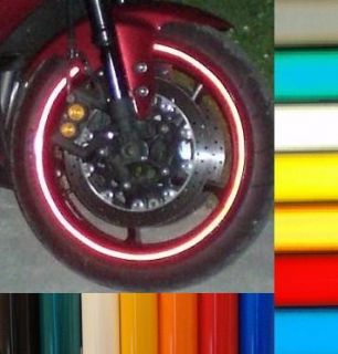 Reflective Motorcycle Car Rim Stripe Wheel Decal Tape