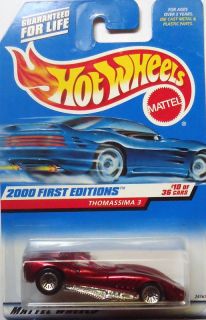 2000 Hot Wheels First Edition Thomassima 3 10 36 Lace Wheels Version