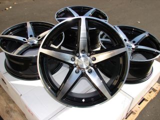 16 Black Wheels Rims Cavalier Cirrus Sunfire Impreza Matrix Prius