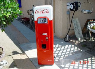 Coca Cola Original Vendo 44 with Wheels and Pull Handle Option