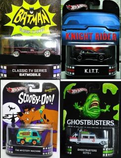 Hot Wheels 2013 RETRO ENTERTAINMENT SERIES SET of all 4 From Case A