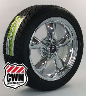 Spoke Chrome Wheels Rims Federal Tires for Chevy Bel Air 53 70
