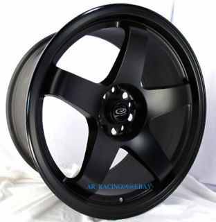 18 Rota Rims Wheels 18x9 5 P45R Black G37 Genesis RX8