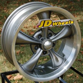 JD Wheels 17x7 Ridler 695 Gray Vintage Rims 695 7761G 5x4 75 0 GM 55